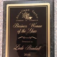 Snowflake/Taylor Chamber of Commerce 2016 Business Woman of the Year Award
